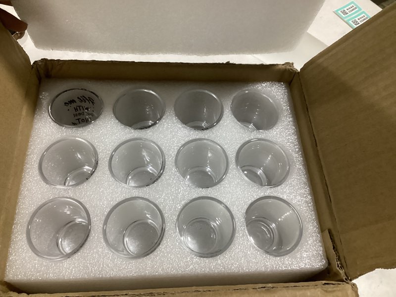 Condition photo showing New/Like New for Kolewo4ever 24 Pieces Funny Friends Shot Glasses Funny Friends Shot Glasses Clear Glass Cups with Heavy Base for Adult Small Glass Shot Cups 1.75 oz Shot Glass for Best Friend Style--1