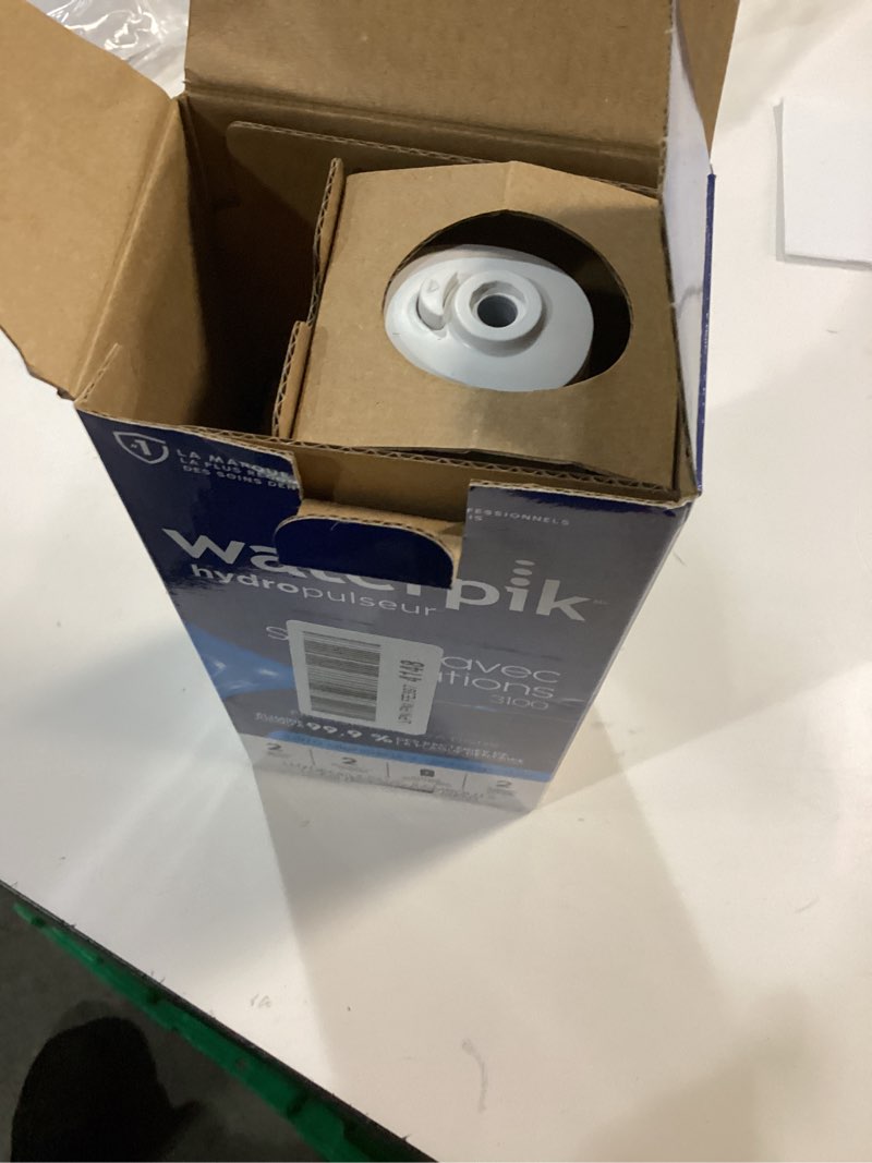 Condition photo showing Good Condition for Waterpik Cordless Pulse Rechargeable Portable Water Flosser for Teeth, Gums, Braces Care and Travel with 2 Flossing Tips, Waterproof for Shower, ADA Accepted, WF-20 White, Packaging and Tips May Vary