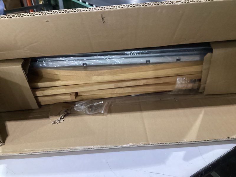 Condition photo showing As Is for (incomplete parts)dindon pull out cabinet organizer for pans, pot lid, cookie sheet, cutting board, baking tray, slide out kitchen cabinet storage organizer, 10.5''w x 21\"d x 10.6\"h, wood