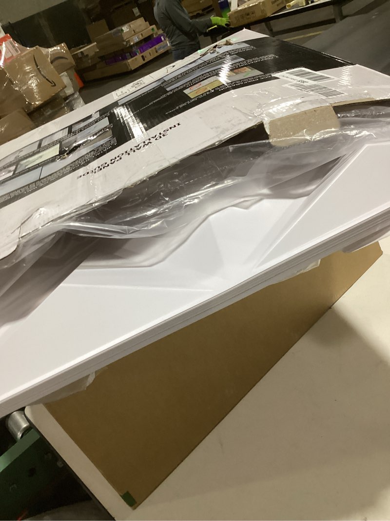 Condition photo showing Good Condition for art3dwallpanels pvc 3d wall panel diamond for interior wall d??cor in white, wall decor pvc panel, 3d textured wall panels, pack of 12 tiles