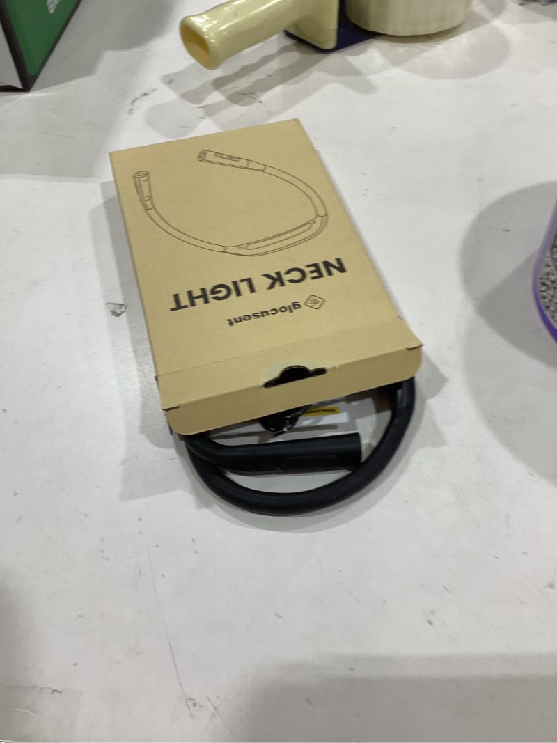 Condition photo showing Good Condition for Glocusent Lightweight Neck Light,1200mAh Rechargeable Book Light for Reading in Bed, Eye-Caring with 5 Colors & 5 Brightness Adjustable, Neck Reading Light for Book Lovers