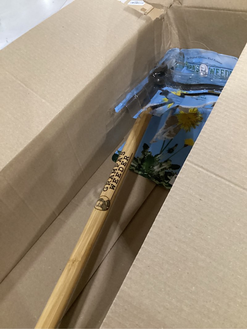 Condition photo showing Good Condition for grampa s weeder - the original stand up weed puller tool with long handle - made with 4-claw steel head design - easily remove weeds without bending  pulling  or kneeling