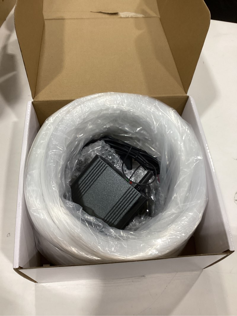 Condition photo showing New/Like New for AMKI Upgraded 16W Starlight Headliner Kit Twinkle+Sound Activated 600pcs 0.03in 9.8ft Cable Fiber Optic Light APP/Remote Control for Car Home Star Ceiling Decoration 600pcs*0.03in*9.8ft