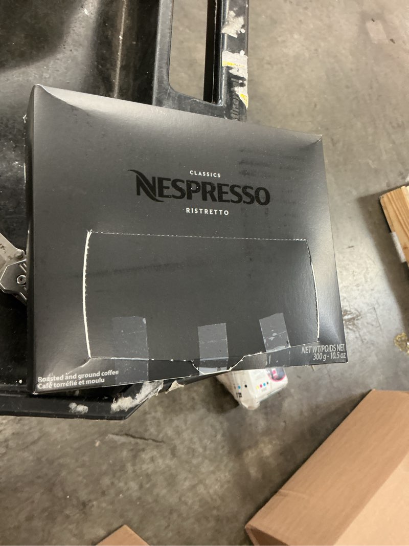 Condition photo showing Good Condition for (10-31-26)nespresso professional capsules, ristretto, box of 50 capsules