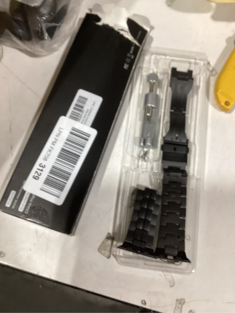 Condition photo showing As Is for iiteeology Compatible with Apple Watch Ultra 3 Band, Ultra 2 Ultra Series 11 10 46mm Genuine Titanium Apple Watch Bands for Men Black Titanium Ultra 3/Ultra 2/ Ultra/Series 11-10 46mm