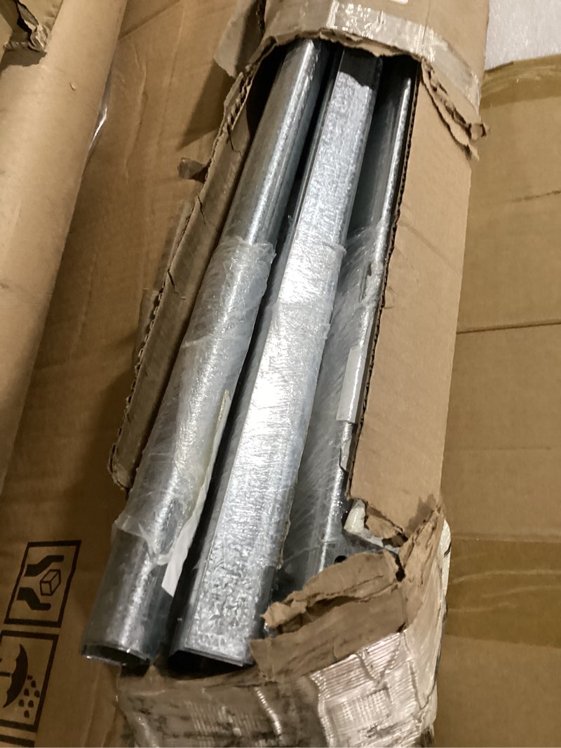 Condition photo showing As Is for Garage Door Vertical Track Replacement – Set of Left and Right for 7 Foot Tall - Galvanized Steel Hardware Door Rails for Residential/Light Commercial Side Tracks for 2-inch Rollers Pair of Tracks