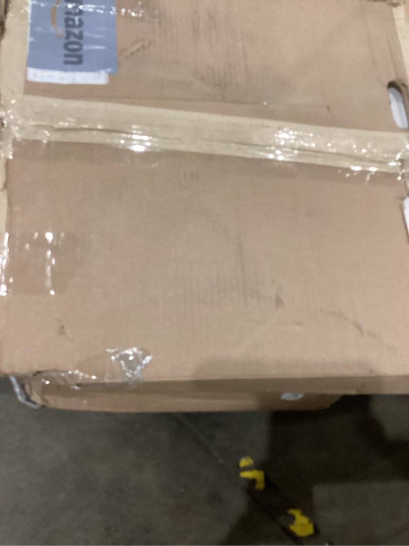 Condition photo showing As Is for Zenna Home Utility Sink for Laundry Room and Garage, Freestanding Laundry Sink for Garage or Kitchen, Indoor & Outdoor Utility Tub with Pull-Out Faucet, Towel Bar, 24" W x 24" D x 36.75" H, White