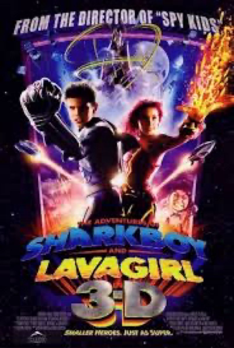 the adventures of shark boy & lava girl in 3-d poster 27x40 david arquette cayden boyd