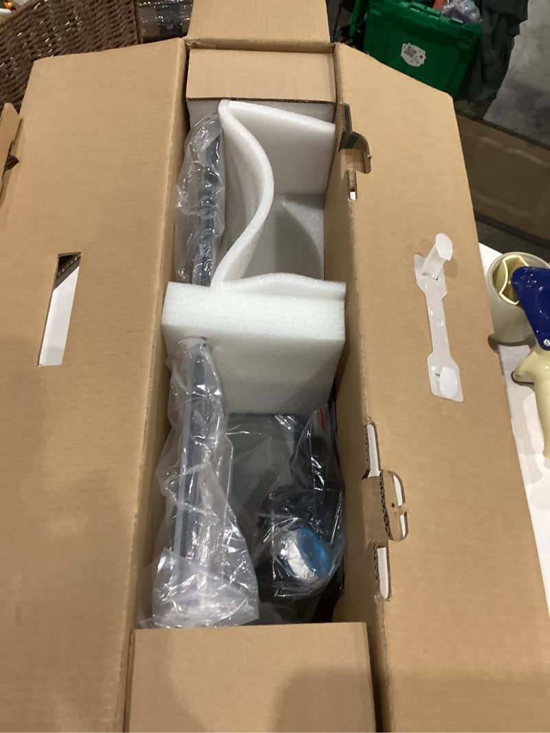 Condition photo showing Good Condition for waterfall spillway, clear acrylic pool fountain w/top open lip & pipe connector kits for outdoor/indoor decorative, 11.8'' pool water feature for garden patio, backyard koi pond decor acrylic 12 inch-curved