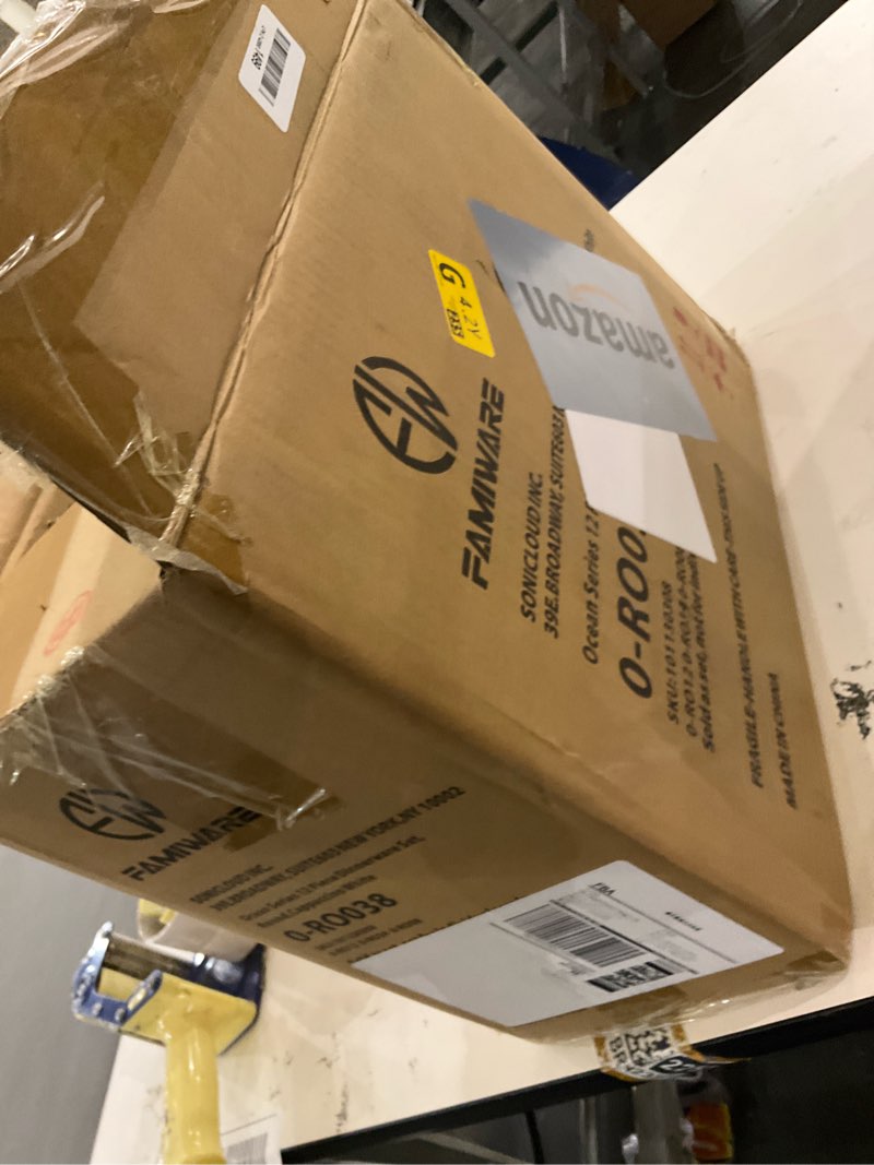 IOcean Series 12 Piece Dinnerware Set, Round, Cappuccino White