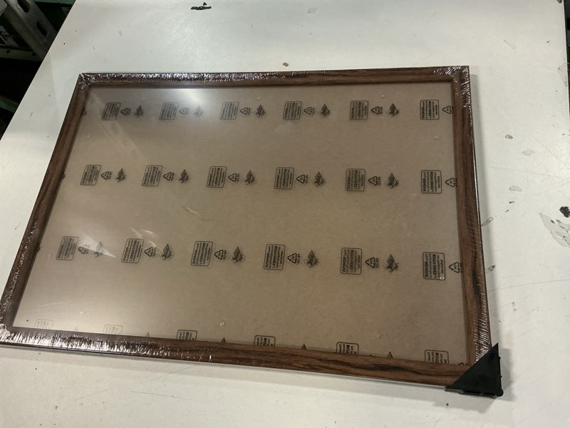 Condition photo showing Good Condition for Rustic Walnut 14x20 Frame - Single Frame, 14 x 20 Poster Frame for Artwork, Puzzles, Photos and Movie Posters Picture Frames, Perfect Christmas Frame 14" x 20"