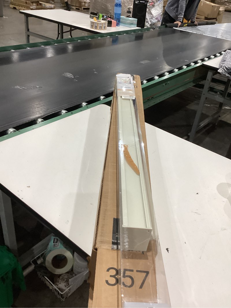 Condition photo showing Good Condition for persilux blackout roller blinds for indoor windows, cordless roller shades with valance, thermal insulated fabric window shades & blinds, uv protection shades for home and bedroom (white,34"w x 72"h) 34"w x 72"h white