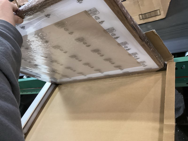 Condition photo showing New/Like New for Rustic Walnut 20x24 Frame - Single Frame, 20 x 24 Poster Frame with Mat for 16x20, Picture Frames for Artwork, Puzzles, Photos and Movie Posters, Perfect Christmas Frame 20" x 24" / 16" x 20" mat