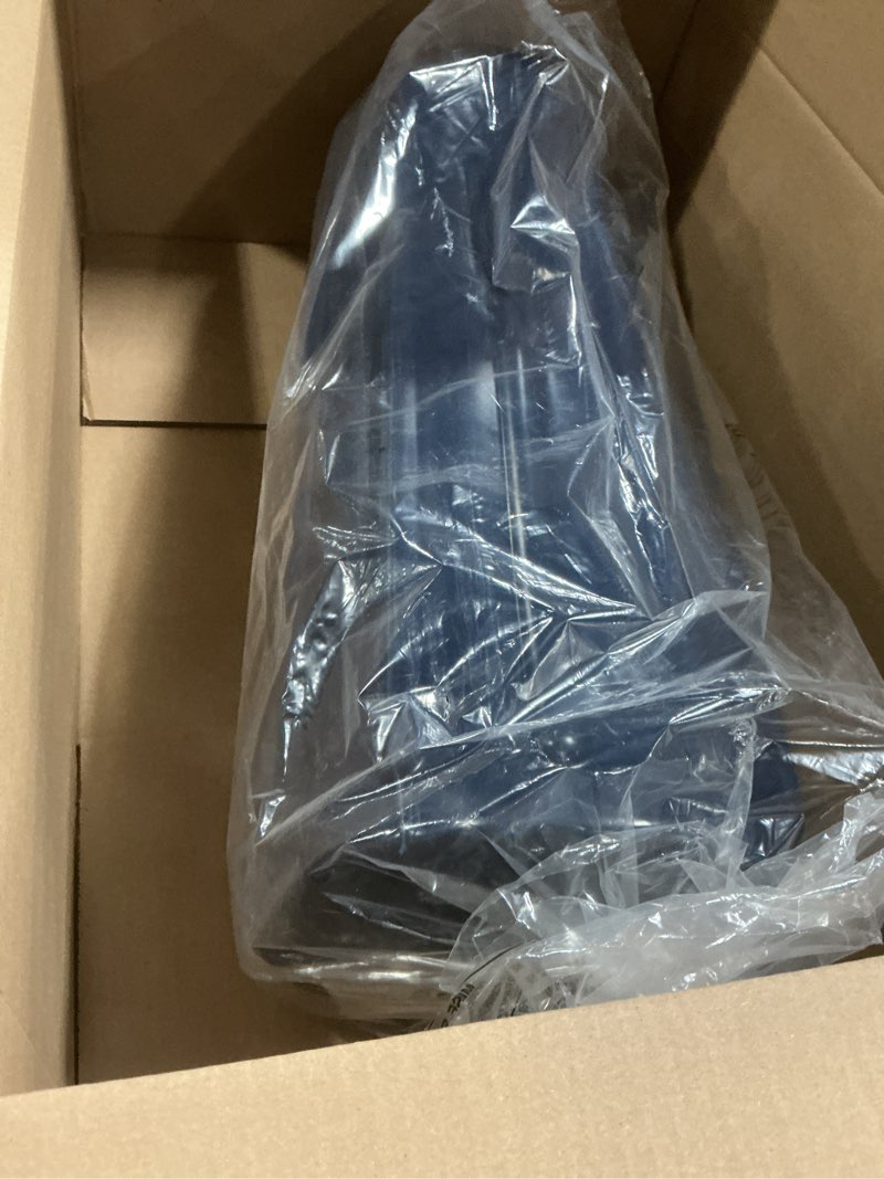 Condition photo showing New/Like New for Taylor Made Big B Inflatable Boat Fender, Captain's Navy (10" x 26") End-to-End Line Passage Fits 5/8" Rope, Hangs Horizontally or Vertically, Ribbed, Needle Valve, Marine-Grade Vinyl - 571032 Navy Blue 10" x 26"