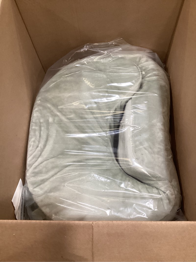 Condition photo showing As Is for my brest friend super deluxe nursing pillow - enhanced comfort & ergonomic breastfeeding pillow for ultimate support for mom & baby - adjustable and with handy side pocket, platinum platinum super deluxe