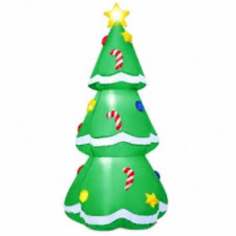 Holo Christmas Tree 4042601 - 23 in x 36 in Anagram Holographic SuperShape Foil Balloon 3 pcs