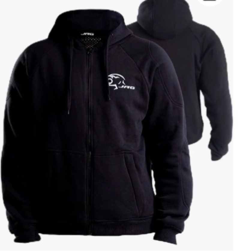 j.a.g. motorcycle protective hoodie for men – armored riding jacket w/aramid lining for impact | all-season hoodie sweater xxl