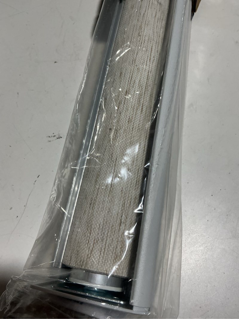 Condition photo showing Good Condition for persilux cordless blinds for windows natural woven fabric light filtering roller shades for windows (cream 32"w x 72"h), free-stop uv protection privacy window shades for home, office, patios, doors 32"w x 72"h cream (light filtering)