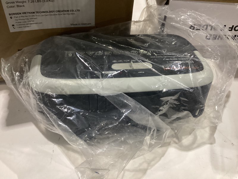 Condition photo showing Good Condition for bonsaii paper shredder for home use, 3.4 gal wastebasket, 6 sheet crosscut paper credit cards, staples, and clips shredder for home office use, portable handle design (c237-b new version) black gray crosscut