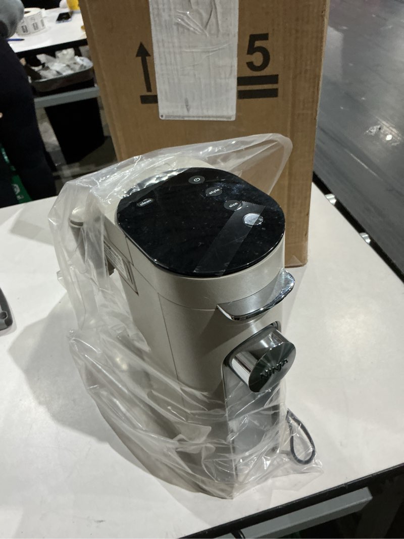 Condition photo showing As Is for ninja | coffee maker | single serve |brew with coffee pods & grounds| compatible with k-cup coffee pods | 4 brew styles, up to 24oz cup sizes & 56oz removable reservoir | black | pb051 standard black