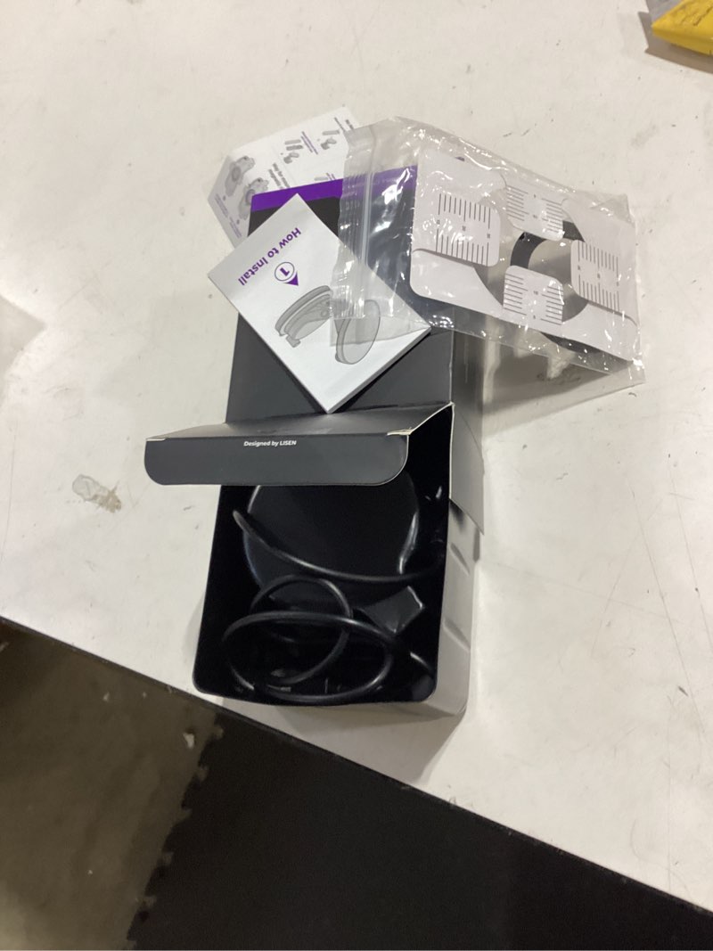 Condition photo showing As Is for lisen for 15w magsafe car mount charger, magnetic phone holders for your car, magnetic wireless car charger, suction phone mount for car accessories for iphone 17 pro max 16 15 14 13 12, pads & mats black