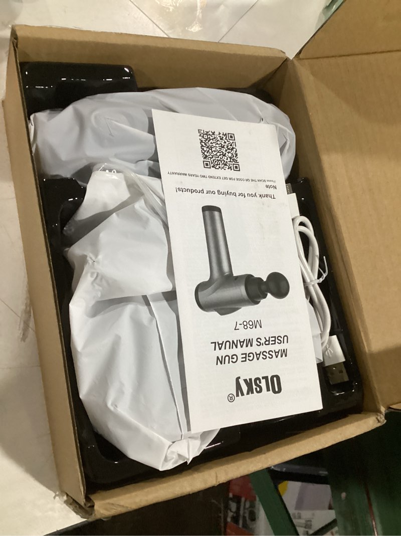 Condition photo showing Good Condition for Massage Gun Deep Tissue, Handheld Electric Muscle Massager, High Intensity Percussion Massage Device for Pain Relief with 9 Attachments,Pallet of Product Black