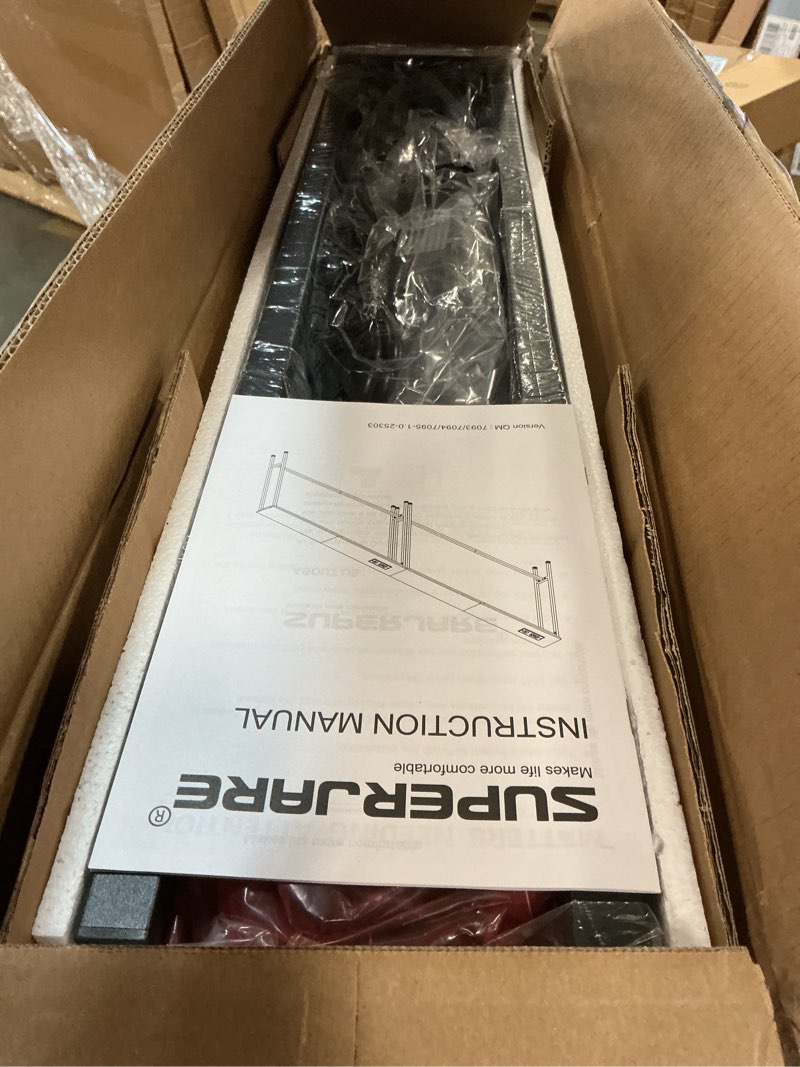 Condition photo showing Good Condition for SUPERJARE 102.4 Inch Sofa Table with Power Outlets and USB-C Ports, 5.9 Inch Narrow Console Tables, Entryway Hallway Couch Tables with Storage, Behind Sofa, Small Spaces, Living Room, Rusitc Brown