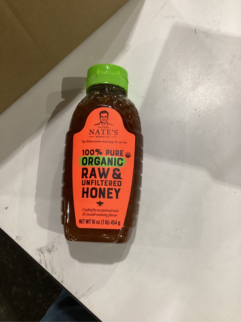 Nature Nate’s 100% pure organic raw and unfiltered honey