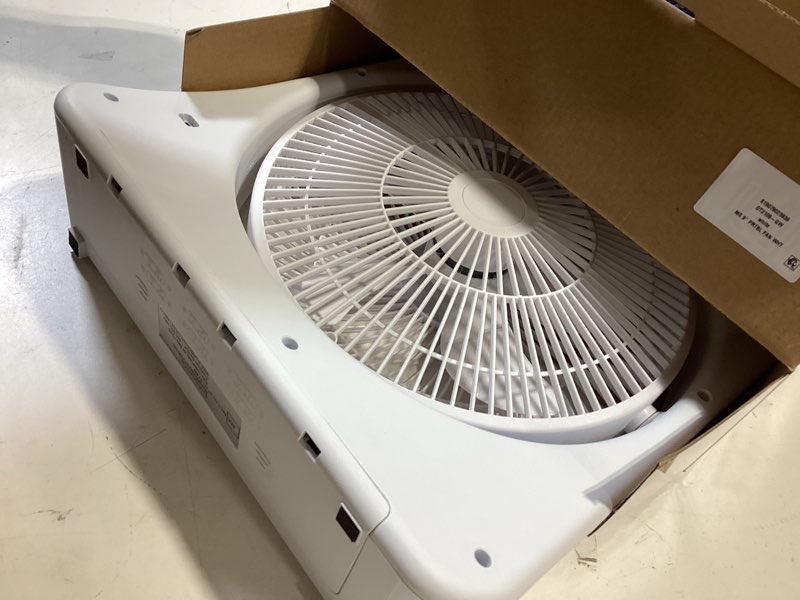 Condition photo showing As Is for mainstays 9" portable fan white