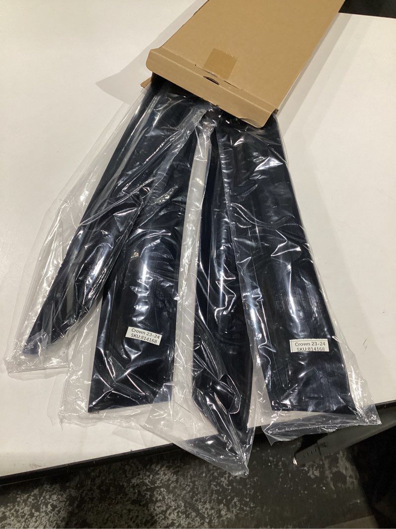 Condition photo showing Good Condition for KPY Rain Guards Fit for 2023-2026 Toyota Crown, Out-Channel Window Visors Vent Wind Deflectors 4PC, Car Accessories for 23-26 Crown 2023-2026 Crown