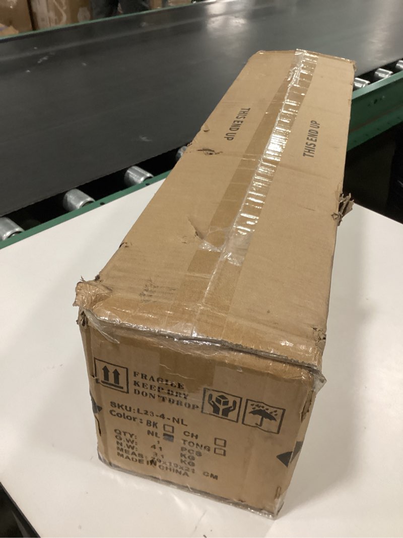 Condition photo showing New/Like New for 4-Light Bathroom Light Fixtures, Brushed Nickel Vanity Lights for Bathroom, Kitchen, Living Room, Modern Bathroom Vanity Lights with Clear Glass Shades 4 LIGHT Brushed Nickel