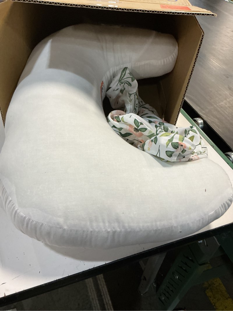 Condition photo showing Good Condition for Nursing Pillow, Breastfeeding Pillow with Removable Cover, Ergonomic Breast Feeding Pillow, Baby Feeding Pillow for Mom Easier Breastfeeding- Original Size/Leaves