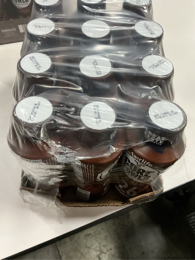 Condition photo showing New/Like New for Best by 08/23/26 Core power high protein milk shake chocolate 12-14oz bottles