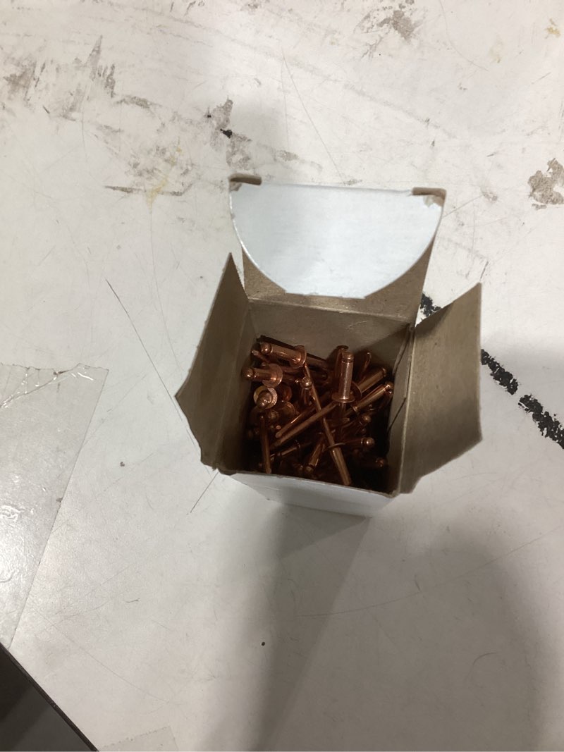 Metal Magery 100 Copper Pop Rivets 1/8 Diameter Copper Mandrel Blind Rivets Dome Head 4-4 (1/8"Diame