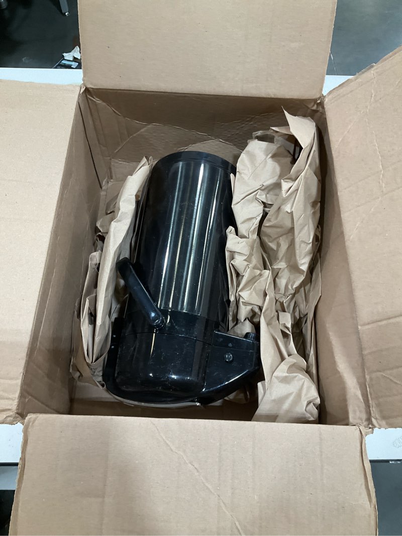 Condition photo showing Good Condition for upgraded airpot coffee carafe with double pump - 84oz/2.5l coffee carafe for keeping hot, beverage dispenser for hot/cold beverage (1, black) black 1
