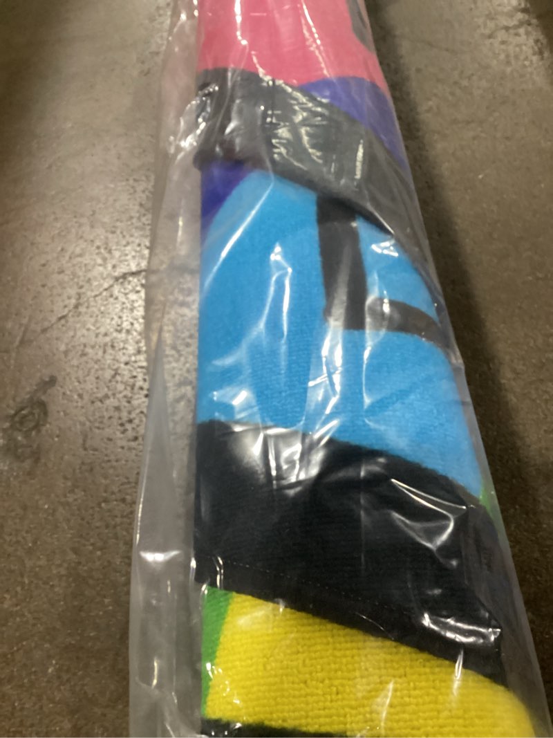 Condition photo showing Good Condition for Genki - Classroom Rug for Kids - Education Classroom Carpet for Children - Colorful Seating Area - Large Elementary Classroom Rugs - Kids Seating for School Playroom | Oval 9'9"x6'6" Blue Oval 6'7" x 9'9" (Oval)