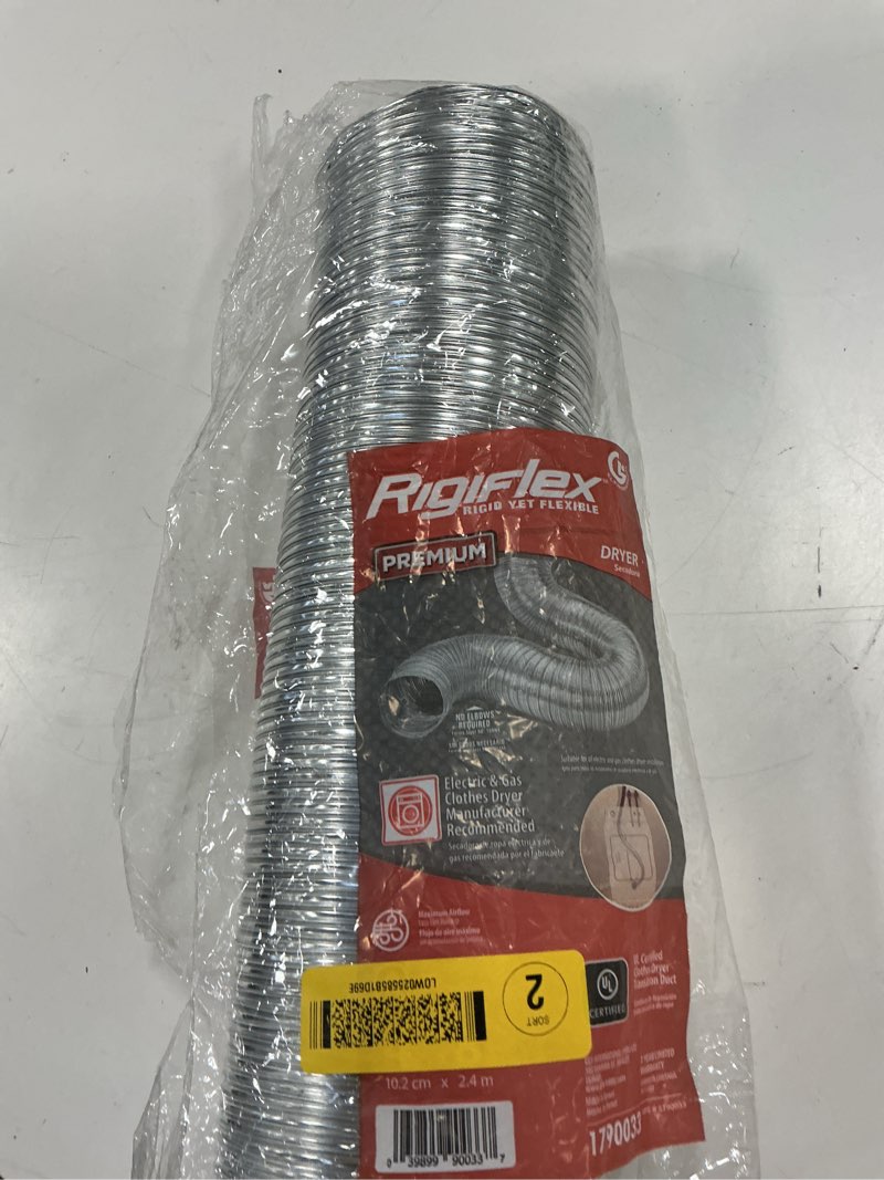 Condition photo showing Good Condition for Lambro 306 Flexible Duct Pipe, 6 in x 8 ft, Compression, Aluminum