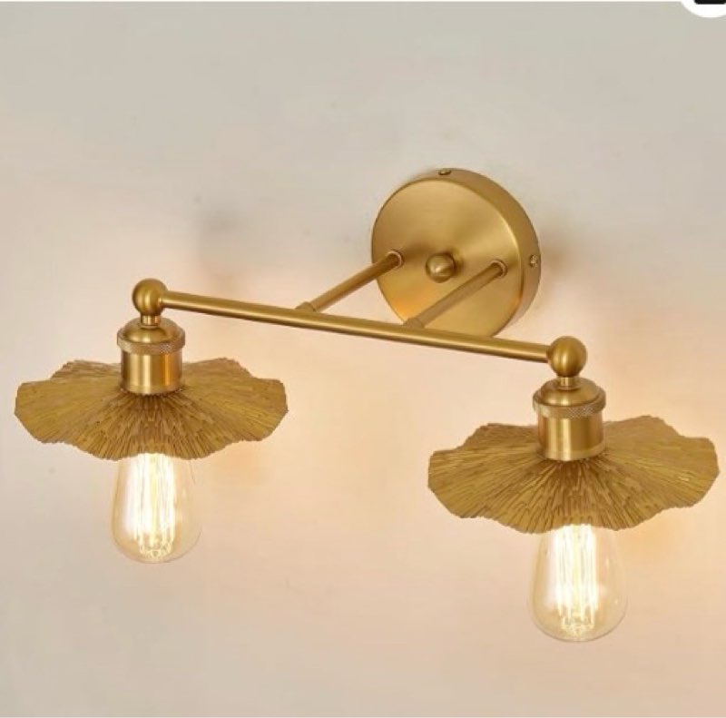 zglaojt 2 light vintage vanity light gold bathroom light fixtures over mirror.