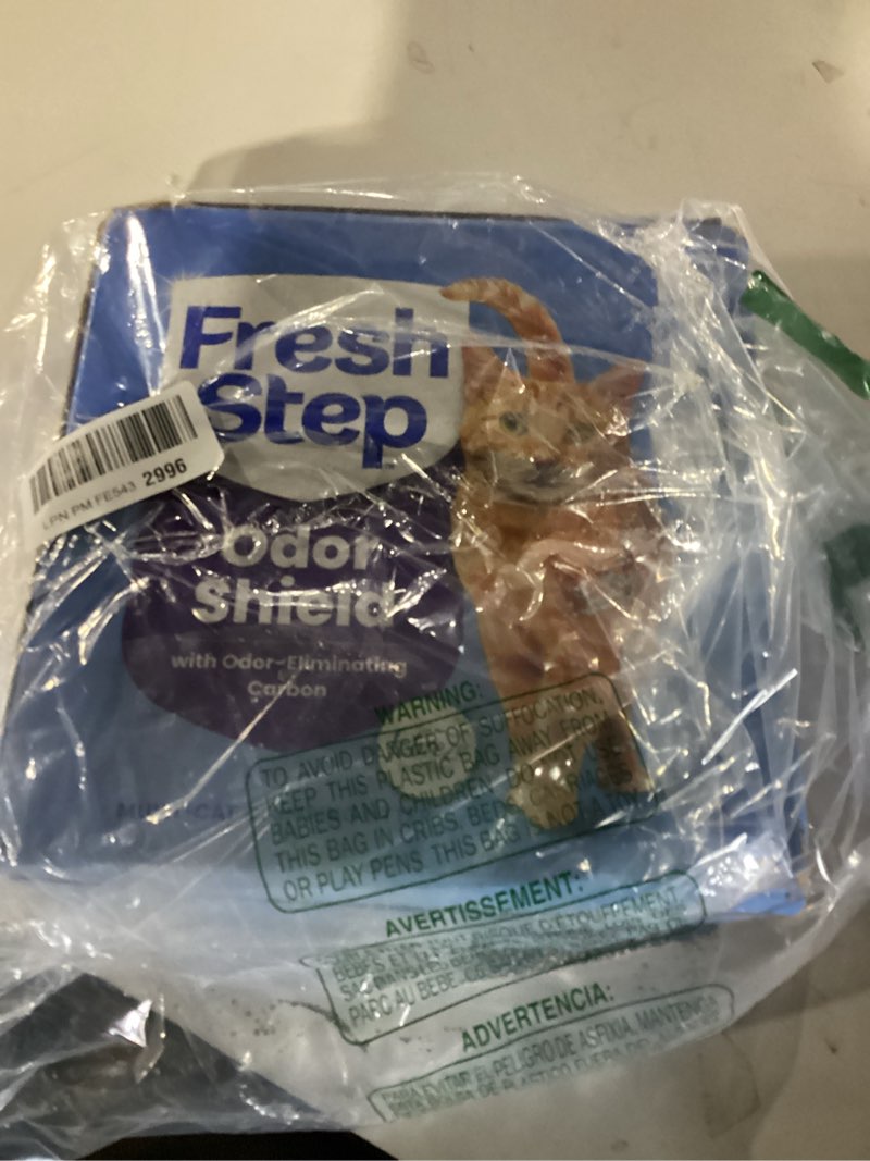 Condition photo showing New/Like New for Fresh Step Advanced Multi Cat Clumping Litter with Febreze Freshness, Fresh Step Clumping Cat Litter Extra Strength Formula, 37 lbs. (2 x 18.5 lb. Box)
