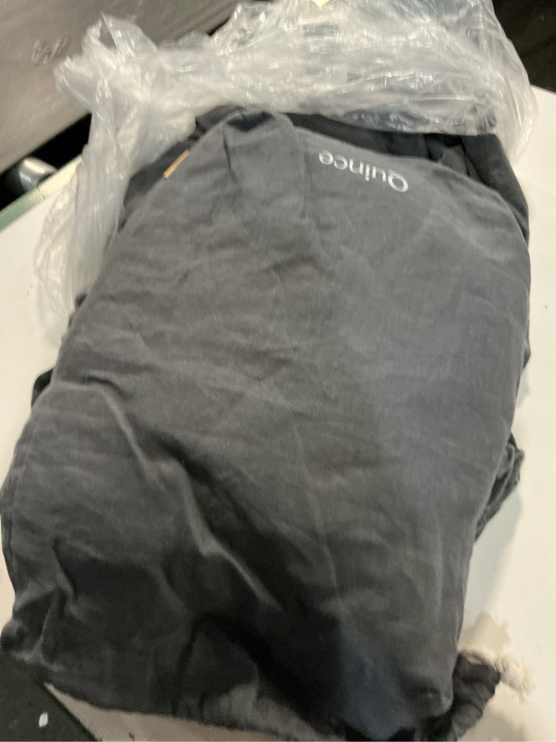Condition photo showing Good Condition for european linen sheet set, king, charcoal