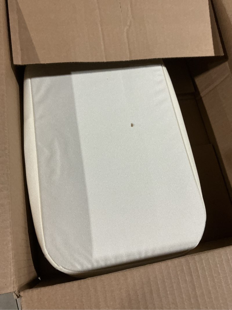 Condition photo showing As Is for efluky Slim Laundry Basket with Lid, Narrow Laundry Hamper with Removable Bag, Skinny Dirty Clothes Basket with Bamboo Handles for Bathroom, Bedroom & Laundry Room, 75L Beige Beige 75L