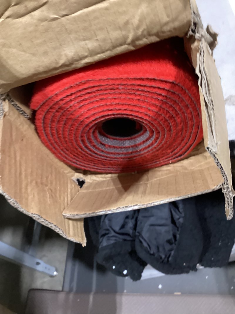 Condition photo showing Good Condition for pbhepj 3ft x 10ft extra thick red carpet runner for party & hollywood, festival celebration, wedding, graduation ceremony, award ceremony, vip reception, heavy-duty, non-slip tpr rubber