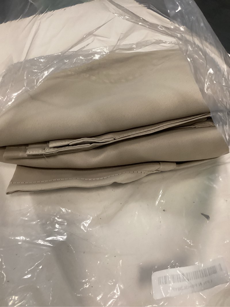 Condition photo showing Good Condition for bgment rod pocket and back tab blackout curtains for bedroom - thermal insulated room darkening curtains for living room, 2 window curtain panels (42 x 72 inch, natural camel) 42"w x 72"l (pack of 2) natural camel