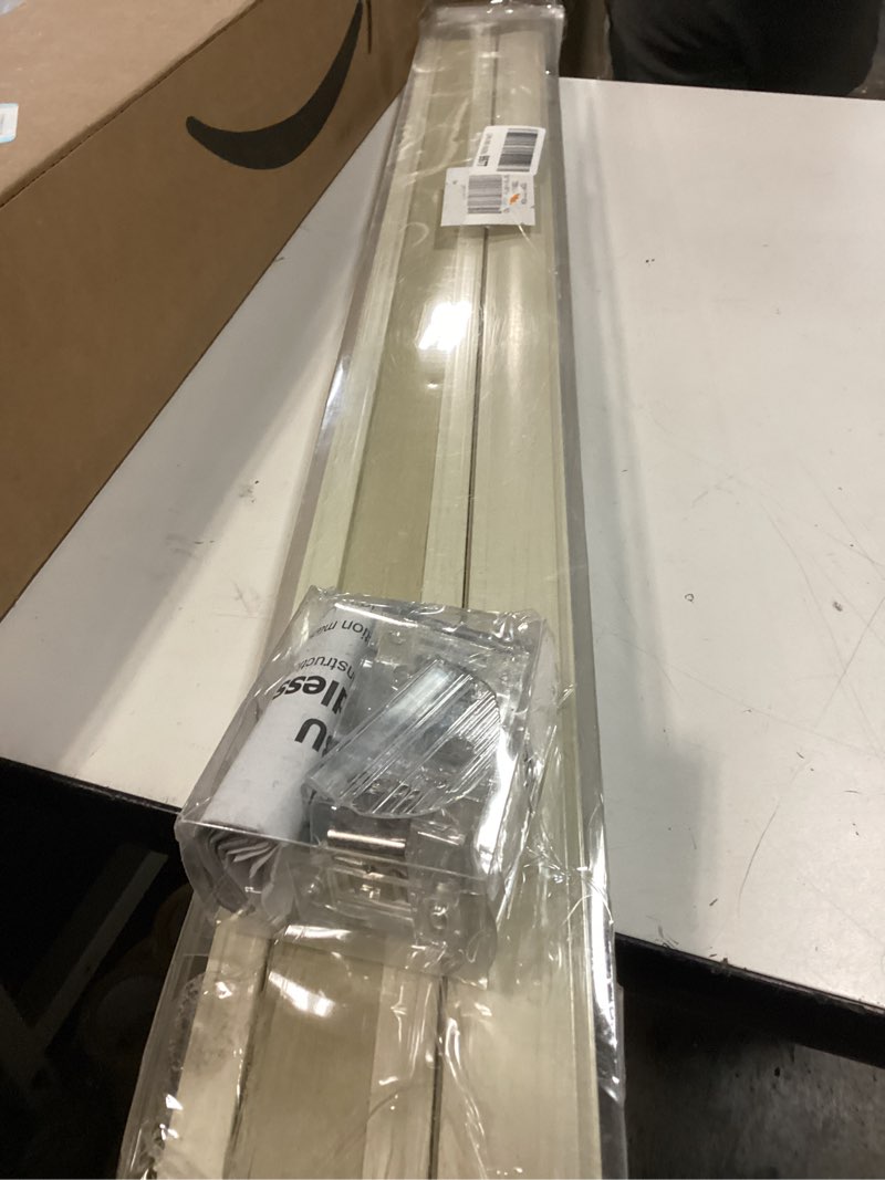 Condition photo showing Good Condition for LazBlinds Top Down Bottom Up (TDBU) Cordless Cellular Shades, Blackout Light Blocking Honeycomb Shades Thermal Insulation Noise Reduction Blinds for Windows, 34" W x 64" H, Cream Cream - Blackout 34" W x 64" H
