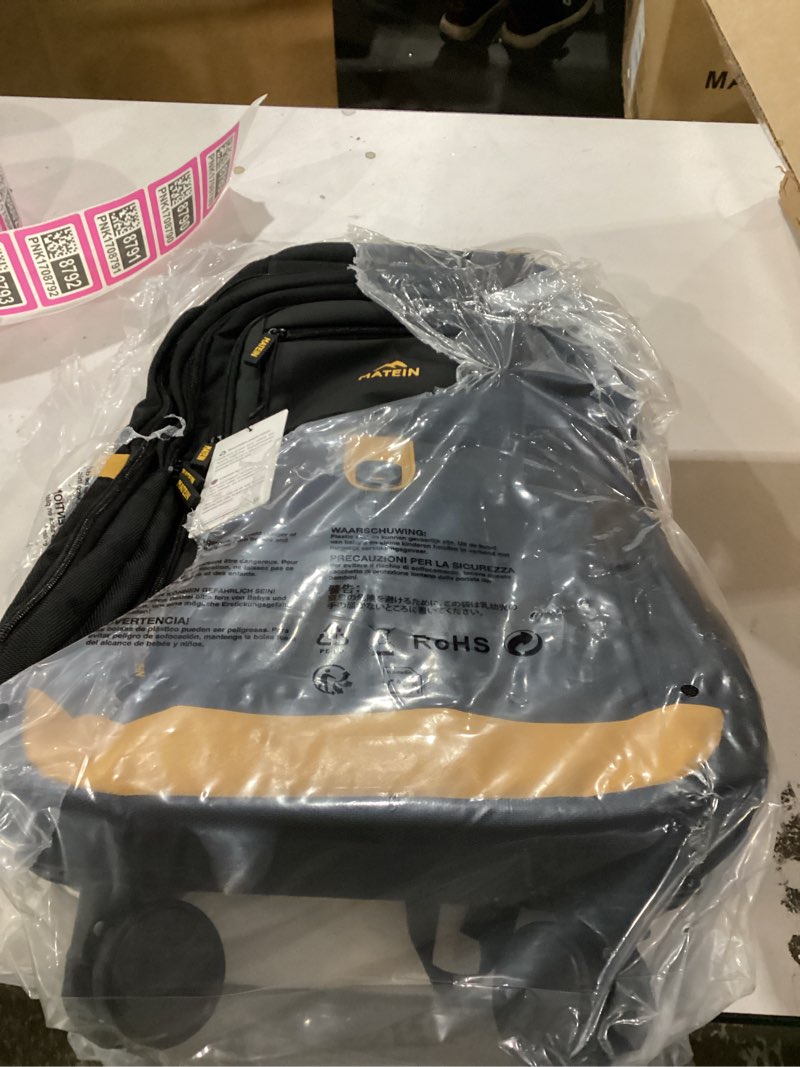 Condition photo showing Good Condition for MATEIN Rolling Backpack with 4 Spinner Wheels, 17 Inch Backpack on Wheels with USB Charging Port, Water Resistant Rolling Computer Bag Carry On Luggage, Business Travel Roller Laptop Bag for Women Men Black