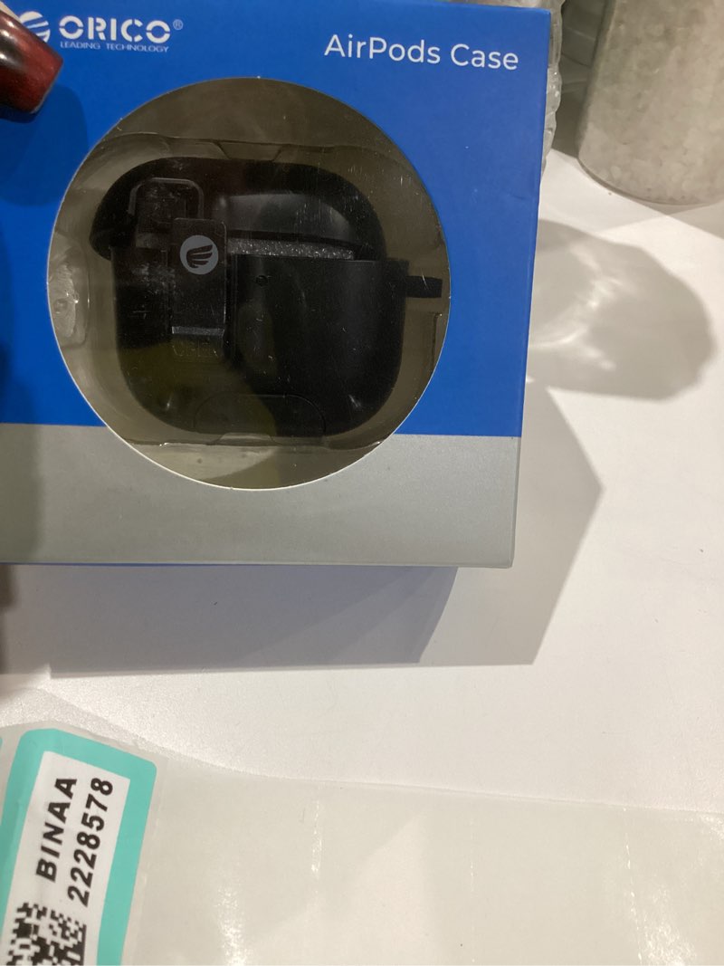 Condition photo showing As Is for (Similar))R-fun for Airpods 4th Case Cover with Cleaner Kit, Soft Skin Silicone( Case Cover with Keychain, Full Protective Case for Men and Women, Compatible with Apple Latest Airpods 4th, Midnight Blue AirPods 4 Case B-Midnight Blue