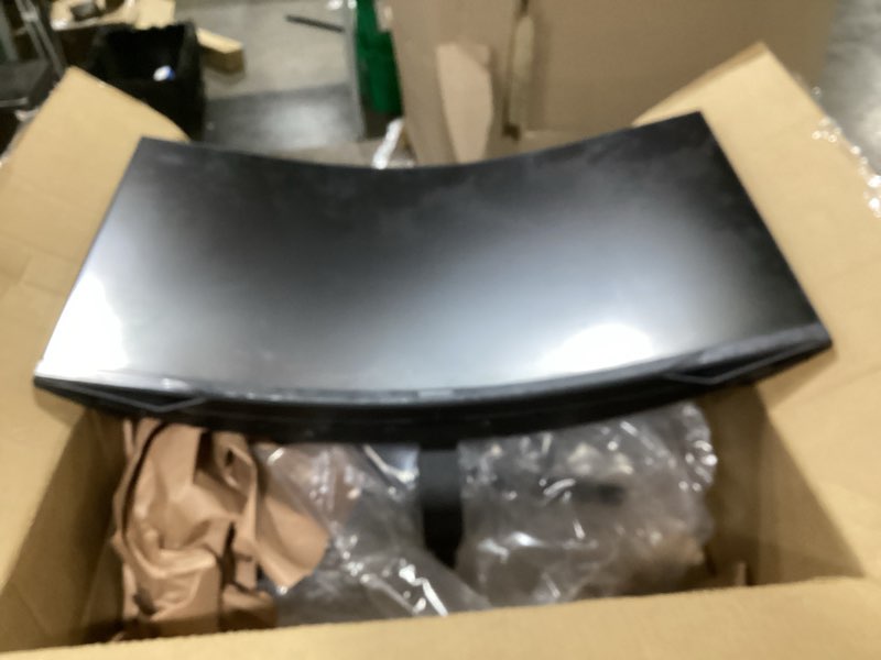 Condition photo showing As Is for (For parts cracked screen)SAMSUNG 32\" Odyssey G55C Series QHD 1000R Curved Gaming Monitor, 1ms(MPRT), HDR10, 165Hz, AMD Radeon FreeSync, Eye Care, Glare Free, Sharp Resolution LS32CG550ENXZA 32-inch