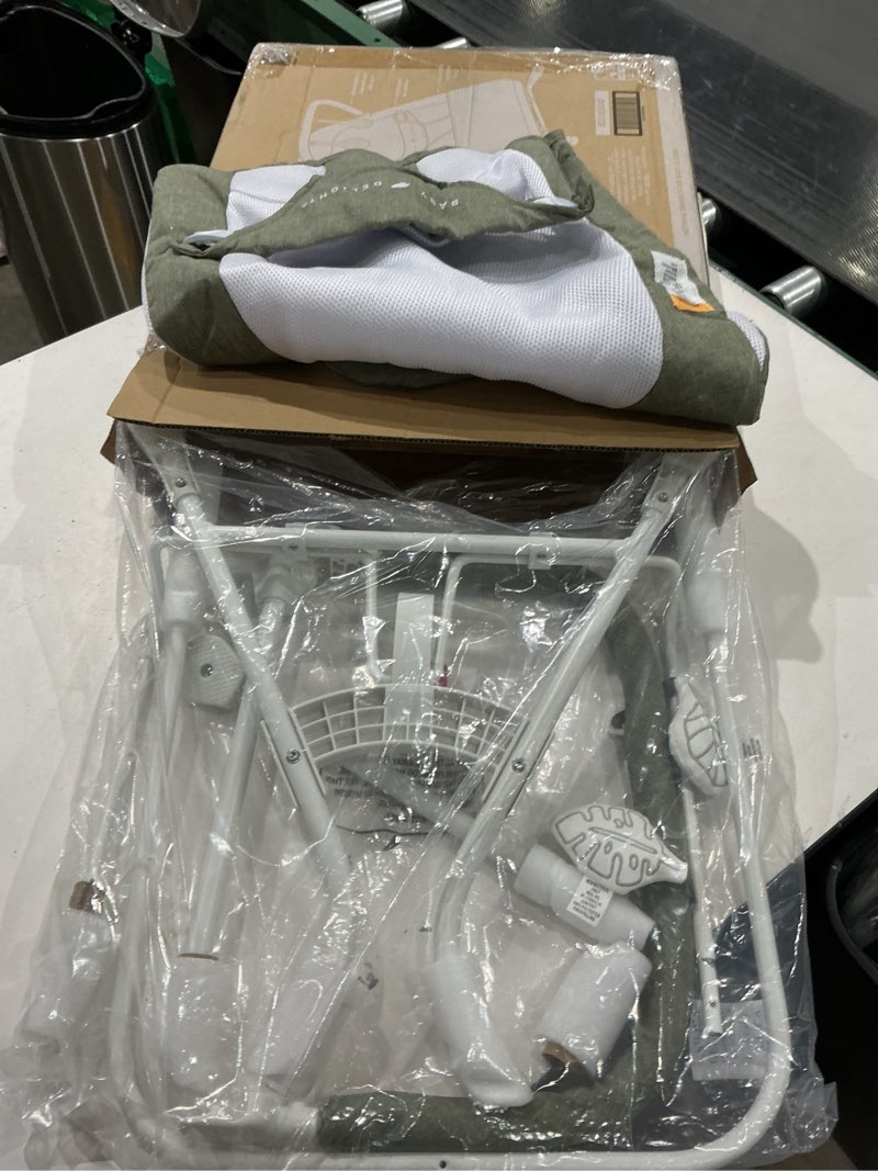 Condition photo showing Good Condition for baby delight highland baby bouncer | infant | 0 – 6 months | 3-position recline | sage tweed