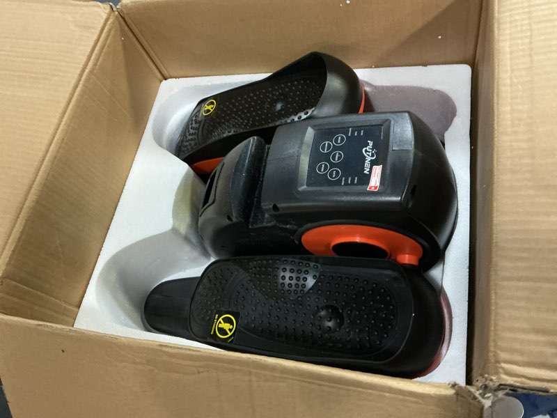 Condition photo showing Good Condition for Under Desk Elliptical Machine, Electric Elliptical Leg Exerciser for Seniors with 12 Adjustable, Portable Quiet Elliptical Exercise Machine, Seated Pedal Exerciser with Remote Control