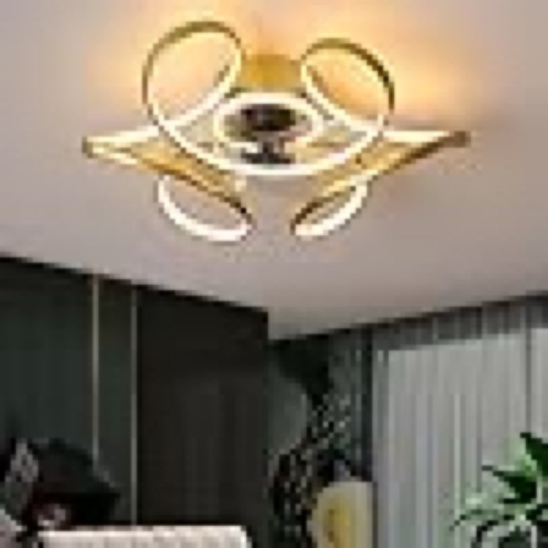 Similar LED Pendant Light Silent Ceiling Fan with Lighting Lamp with Fan, Modern Ceiling Fan with Remote Control Wind Speed ??Ceiling Light for Bedroom Living Room